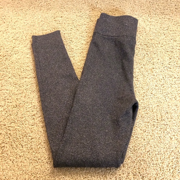 Express Sparkle Stretch Gray High Waist leggings S - Picture 7 of 9